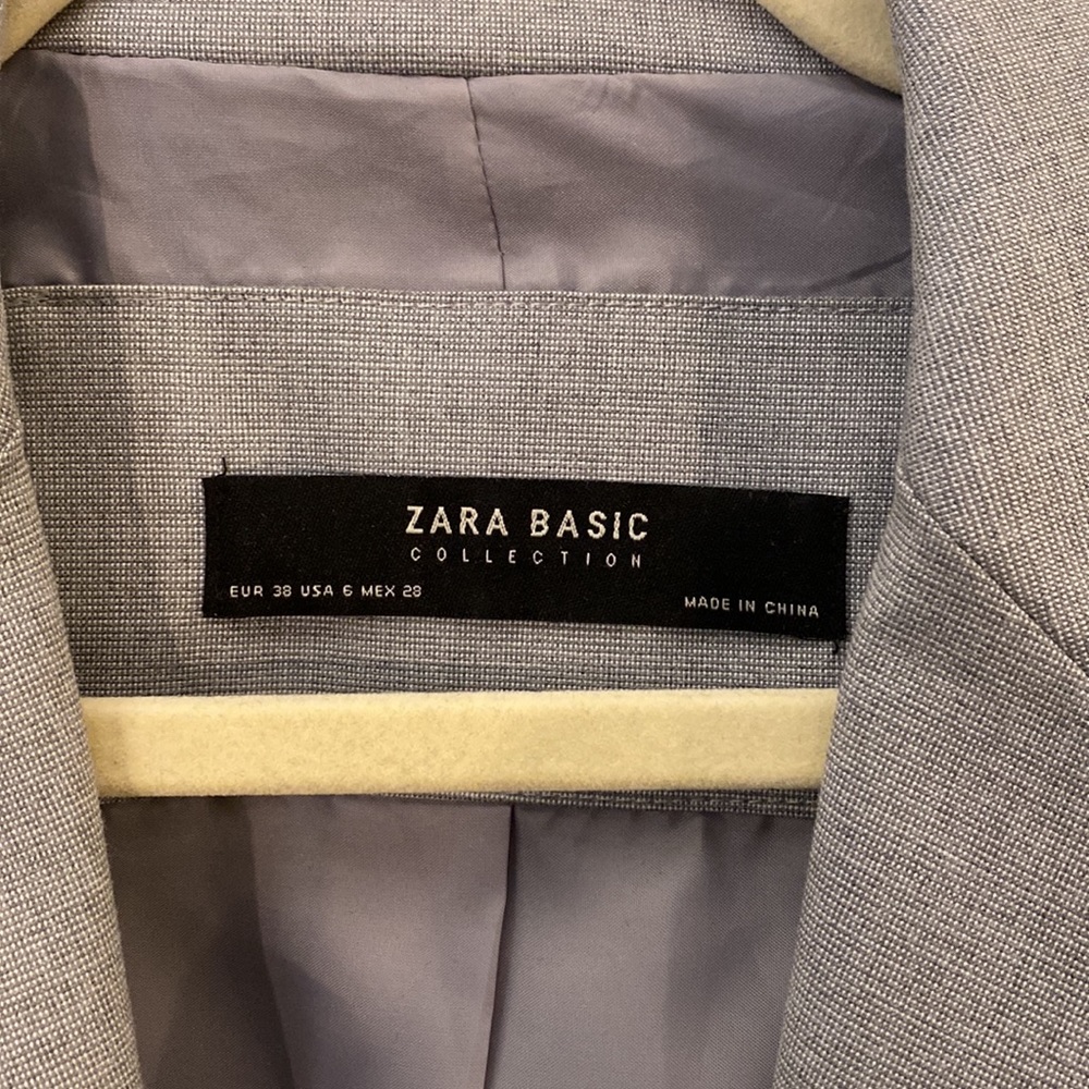Zara Basic Grey Blazer - image 2
